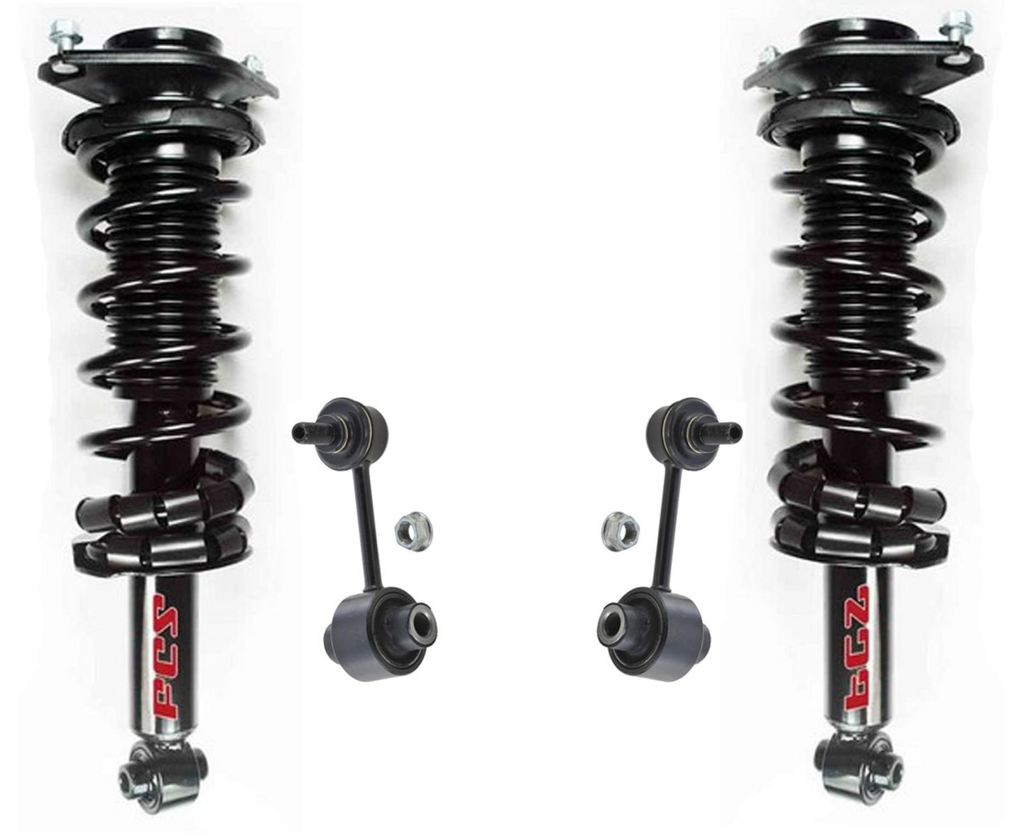 Rear Coil Spring Strut Assembly for 2012-2014 Subaru Impreza 2.0L Engine 4pc