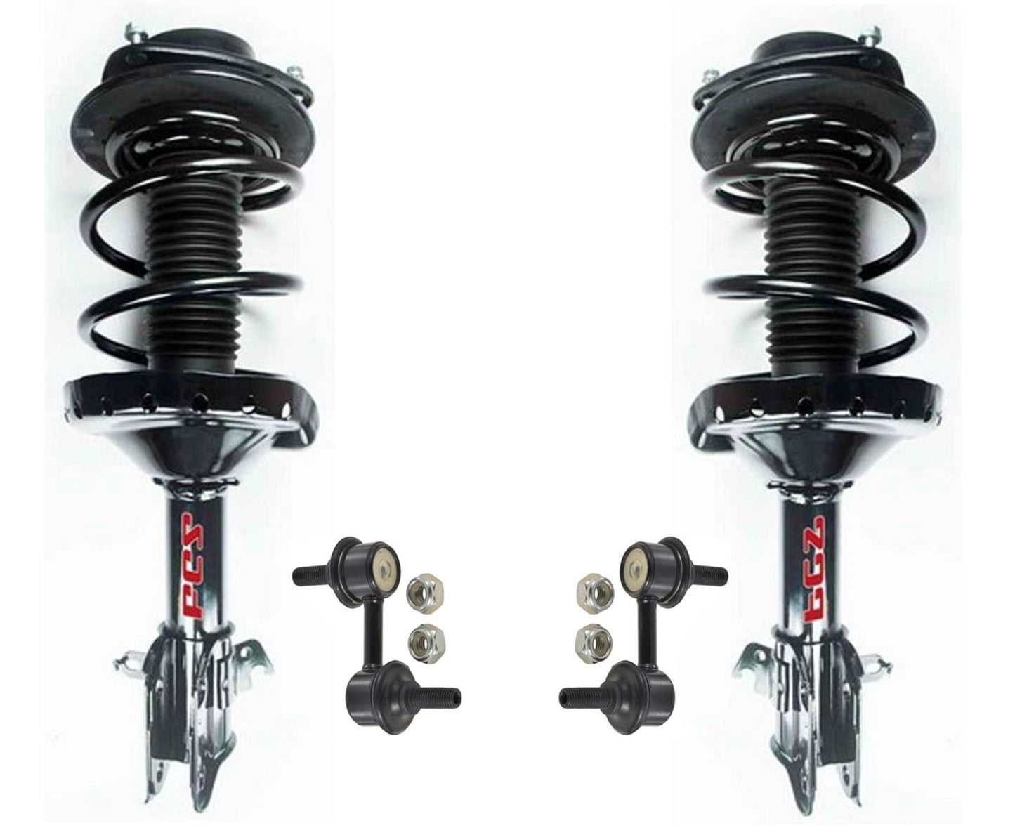 Conjunto de puntal de resorte helicoidal delantero para motor Subaru Impreza 2.0i 12-14, 4 piezas