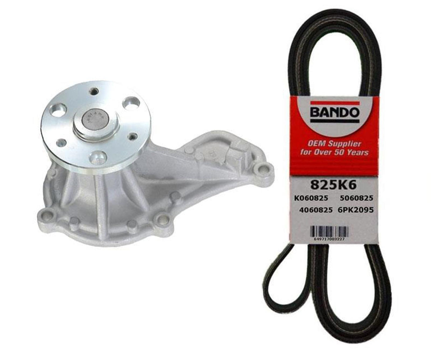 Water Pump With Belt for Honda Civic 2012-2015 1.8L With A/C REF 19200R1A-A01