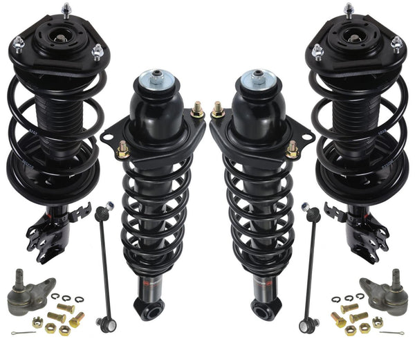 Fits 09-13 Corolla Built In Japan Front & Rear Complete Struts Links Ball Joints