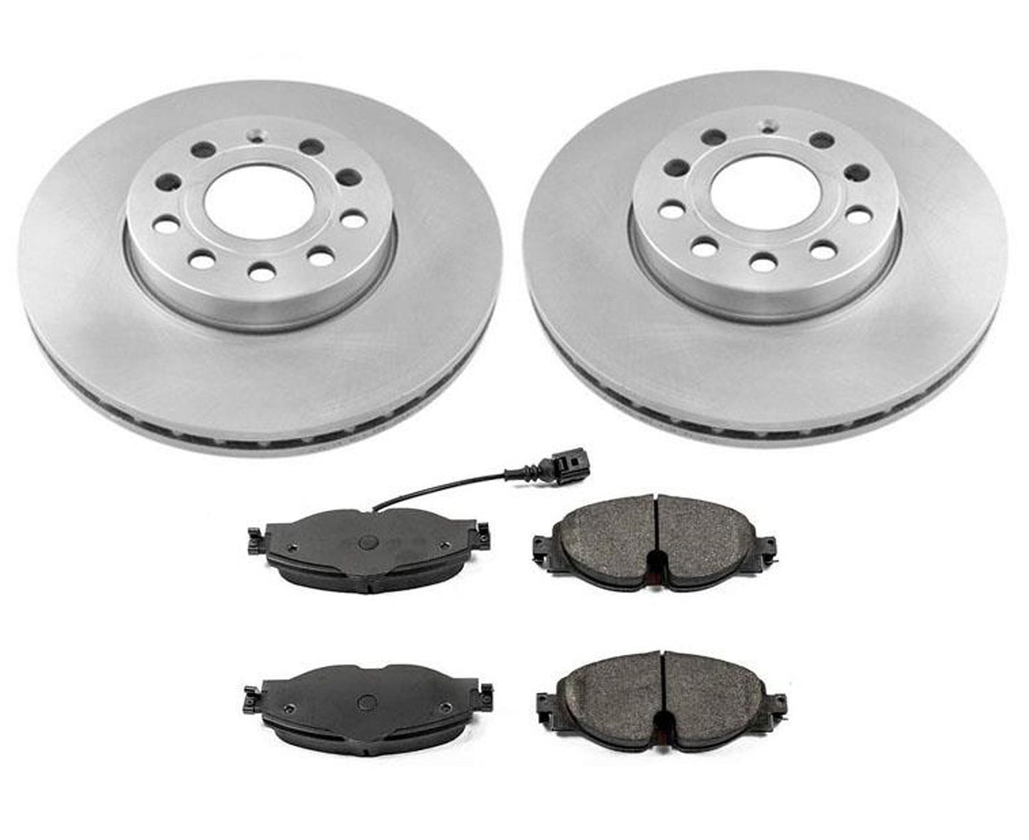 Rotors & Ceramic Brake Pads for 15-18 Volkswagen Golf 1.8 SportWagen Front 288MM