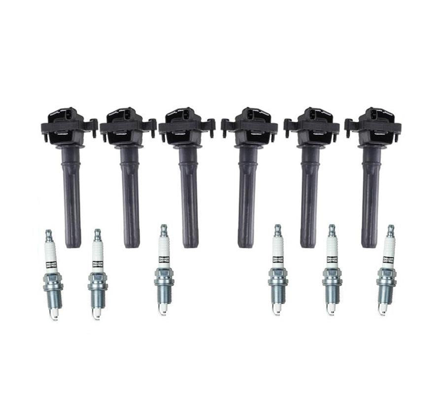 (6) Ignition Coils + Platinum Plugs For 2001-2005 Sebring 2.7L Engine