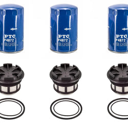 3 Diesel Fuel Filter + 3 Oil Filters for 99-03 E350 F250 F350 SUPER 7.3L Turbo
