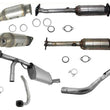Catalytic Converters & Muffler Exhaust System Complete for 05-10 Nissan Xterra