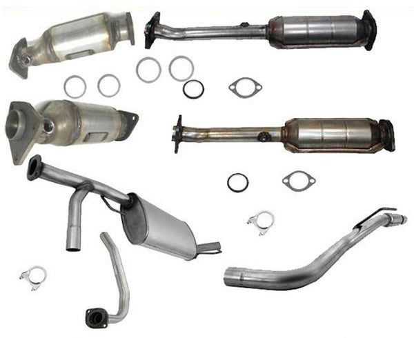 Catalytic Converters & Muffler Exhaust System Complete for 05-10 Nissan Xterra