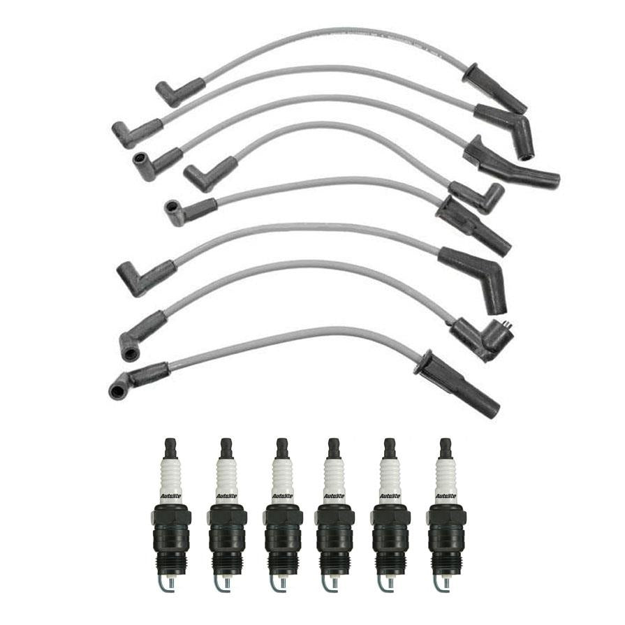Spark Plug & Ignition Wires for Ford E150 F150 4.9L 1989-1996