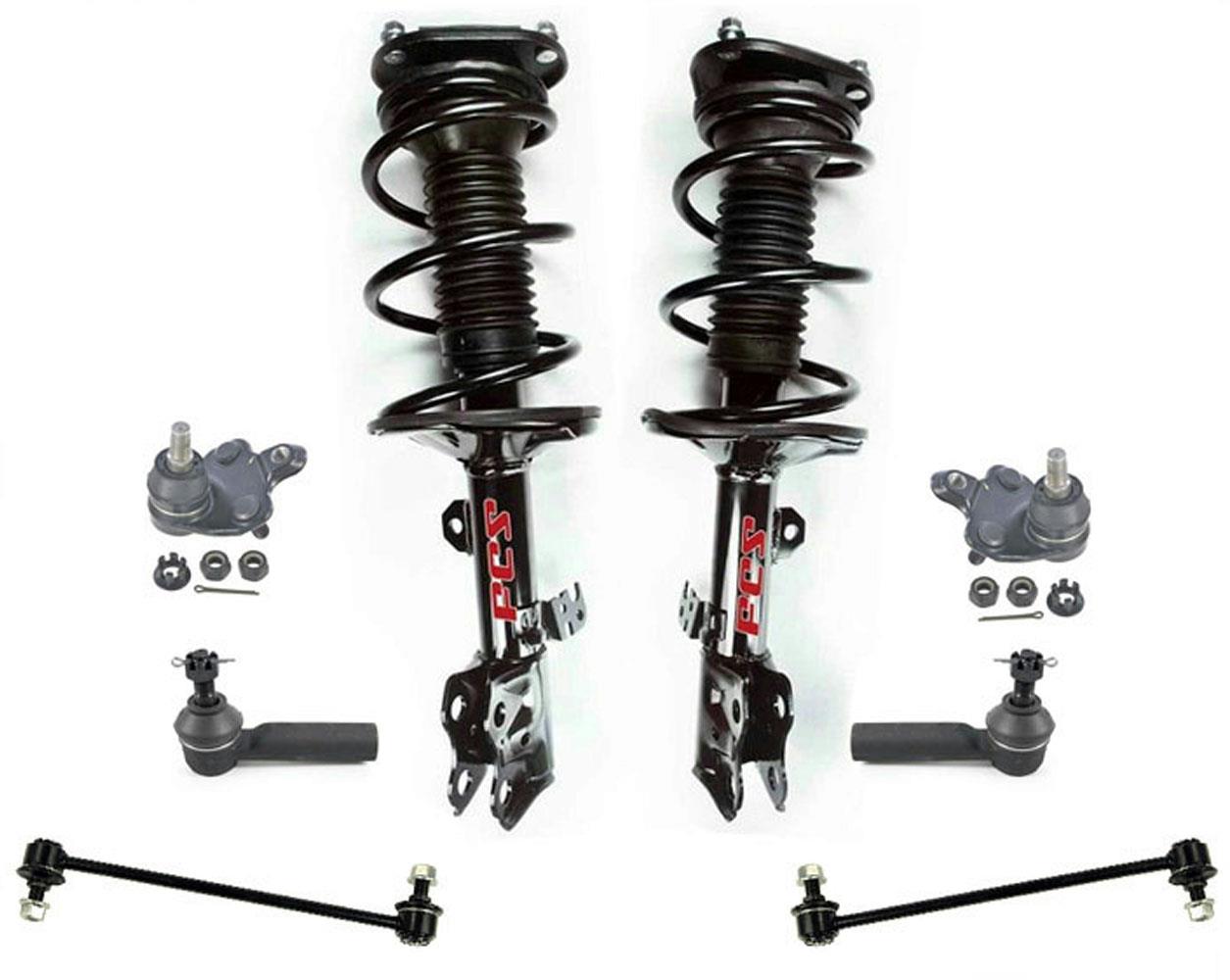 Barras de acoplamiento de rótulas de puntales delanteros para transmisión manual Toyota Matrix S 2.4L
