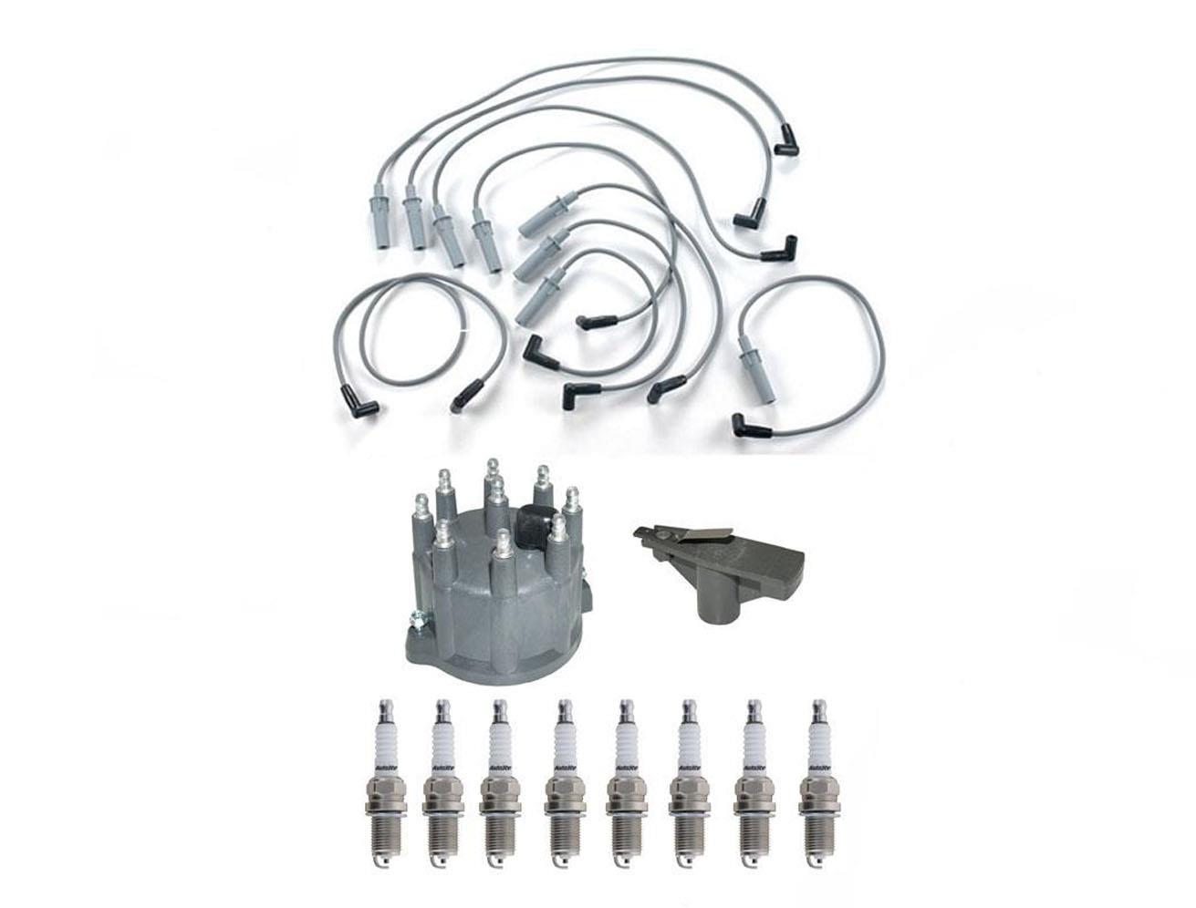 Spark Plugs Wires Distributor & Cap Rotor for Jeep Grand Cherokee 5.2L 5.9 93-96