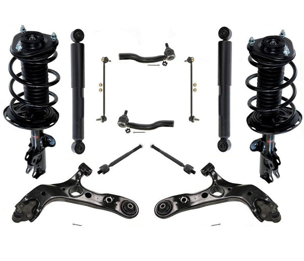 12 Pcs Chassis Kit Struts Shocks Control Arms For Rav4 06-08 Sport 09-12 2.5L