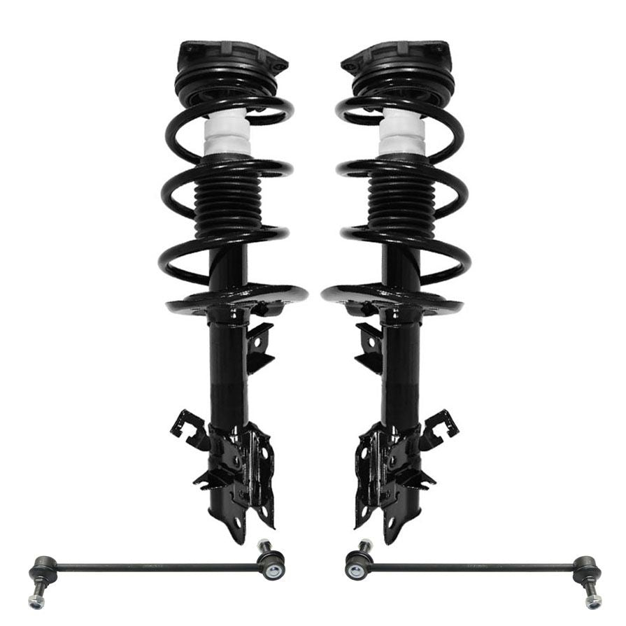 Front Coil Strut Assembly & Sway Bar Links for Nissan Rogue 2008-2012