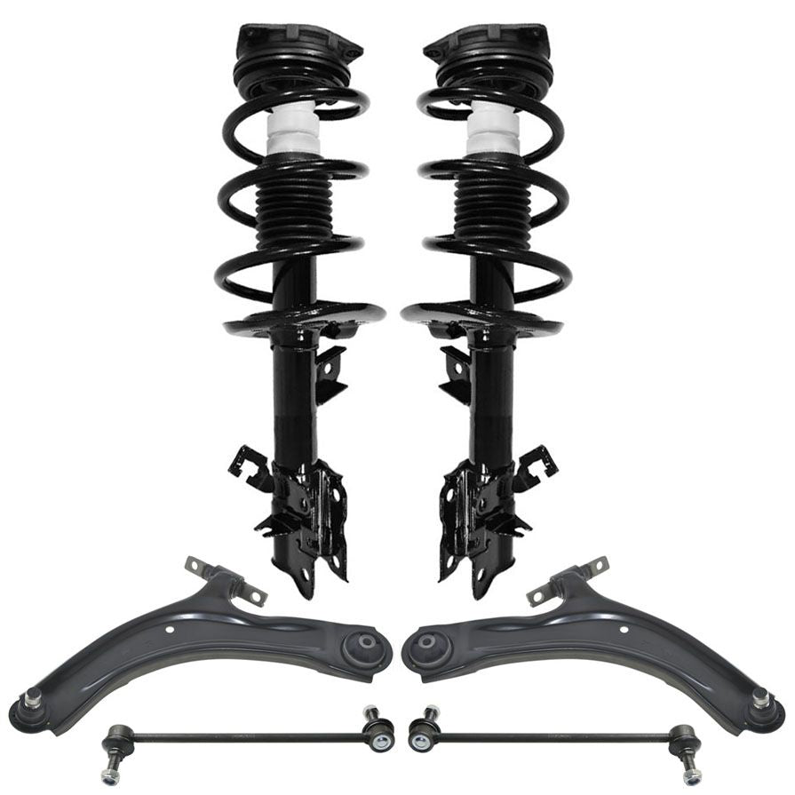 Front Complete Strut Control Arms Sway Bar Links for Nissan Rogue 2008-2012
