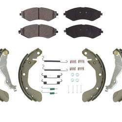 Front Brake Pads Rear Brake Shoes Spring Kit for Chevrolet Aveo & Aveo 5 05-11