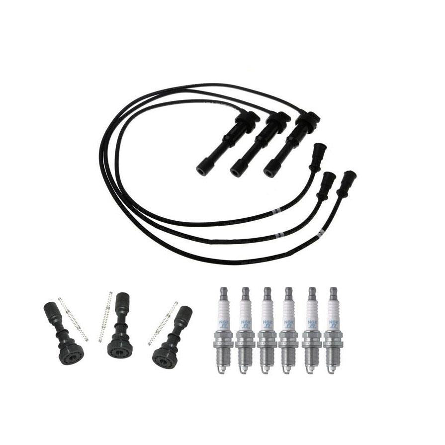 Cables de encendido con conector de bobina y juego de enchufes para Kia Sorrento 10 piezas 2003-2006