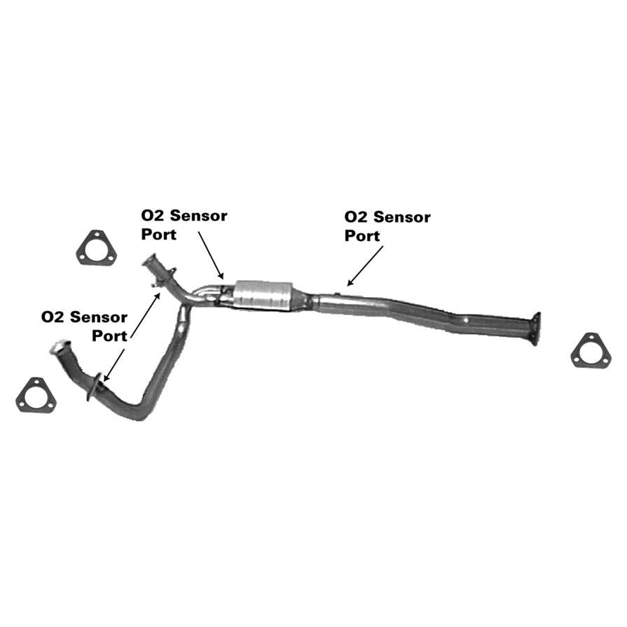 AP Exhaust 645927 Catalytic Converter for Chevrolet Express Van With 3 Bolt Rear