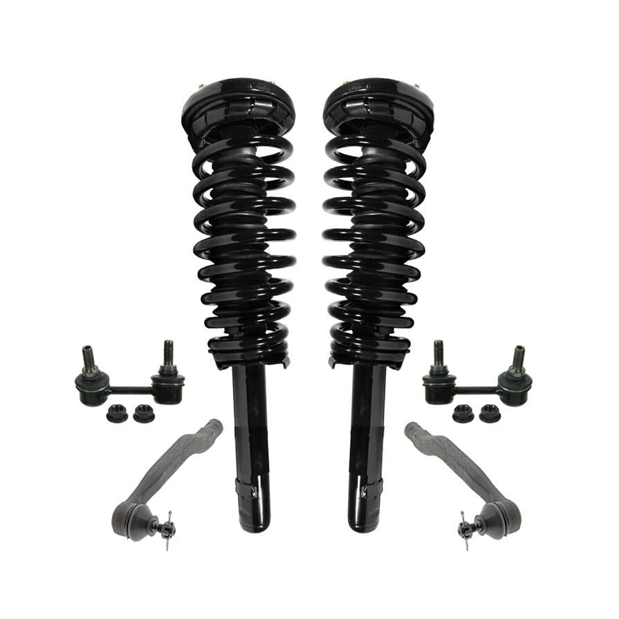 Front Struts Sway Bar Links Outer Tie Rods for Honda Accord 1998-2002