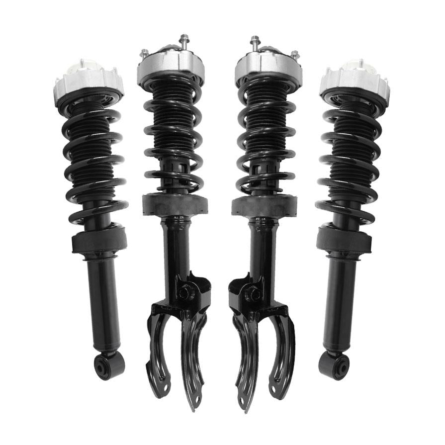 Front & Rear Complete Struts W/ Coil Springs For Porsche Cayenne 2011-2018