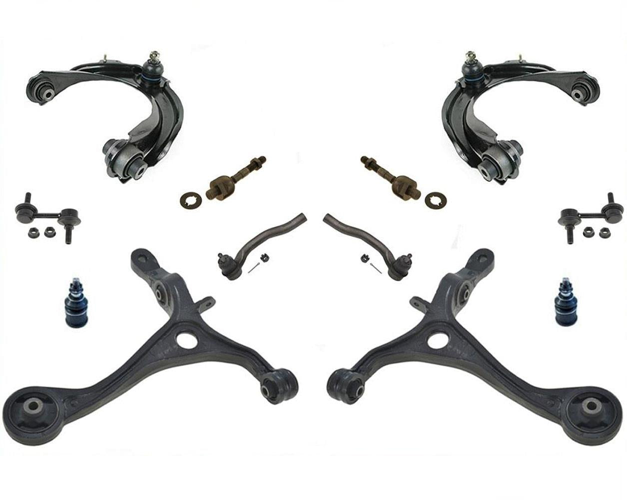 Front Upper & Lower Arm W/Ball Joins 12 Pcs Chassis Kit Fits Accord 03-07 2.4L
