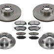 Fits 13-15 XV Crosstrek 14-16 Forester 2.5L Front & Rear Rotors & Ceramic Pads