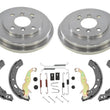 Rear Drums Rear Brake Shoes for Ford Fiesta 2011-2019 SE With Rear Drum Brakes
