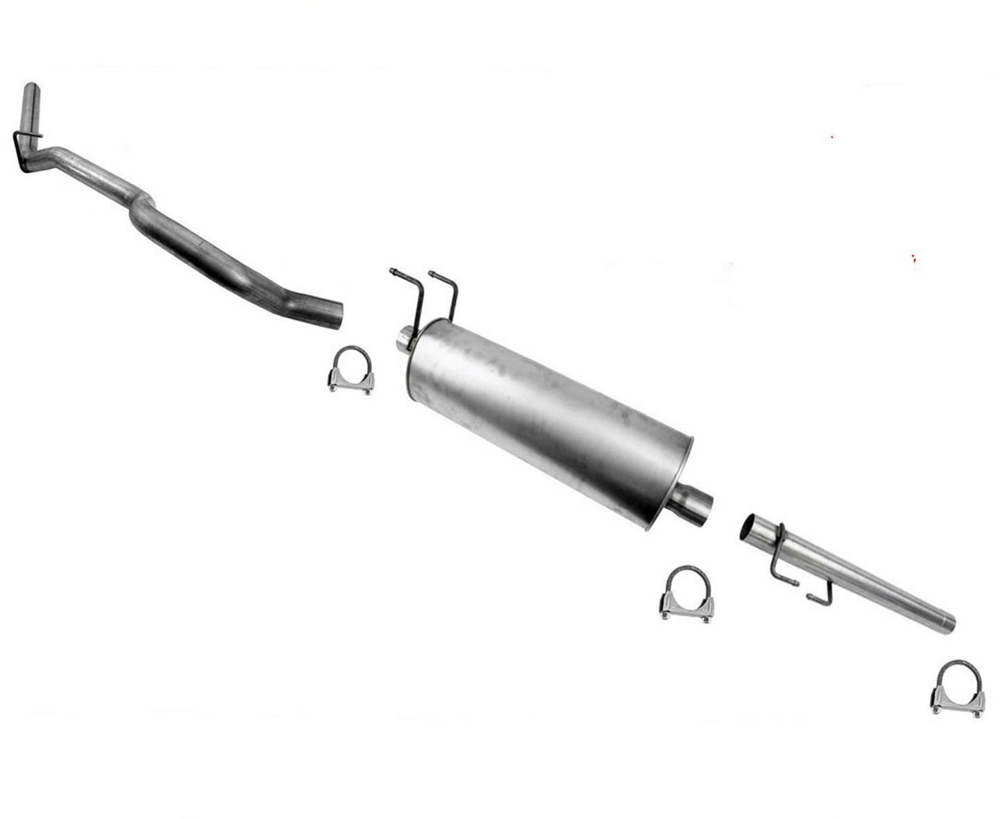 Se adapta a Ram Pick Up 1500 06-08 3.7 4.7 120.5 pulgadas con sistema de escape silenciador base