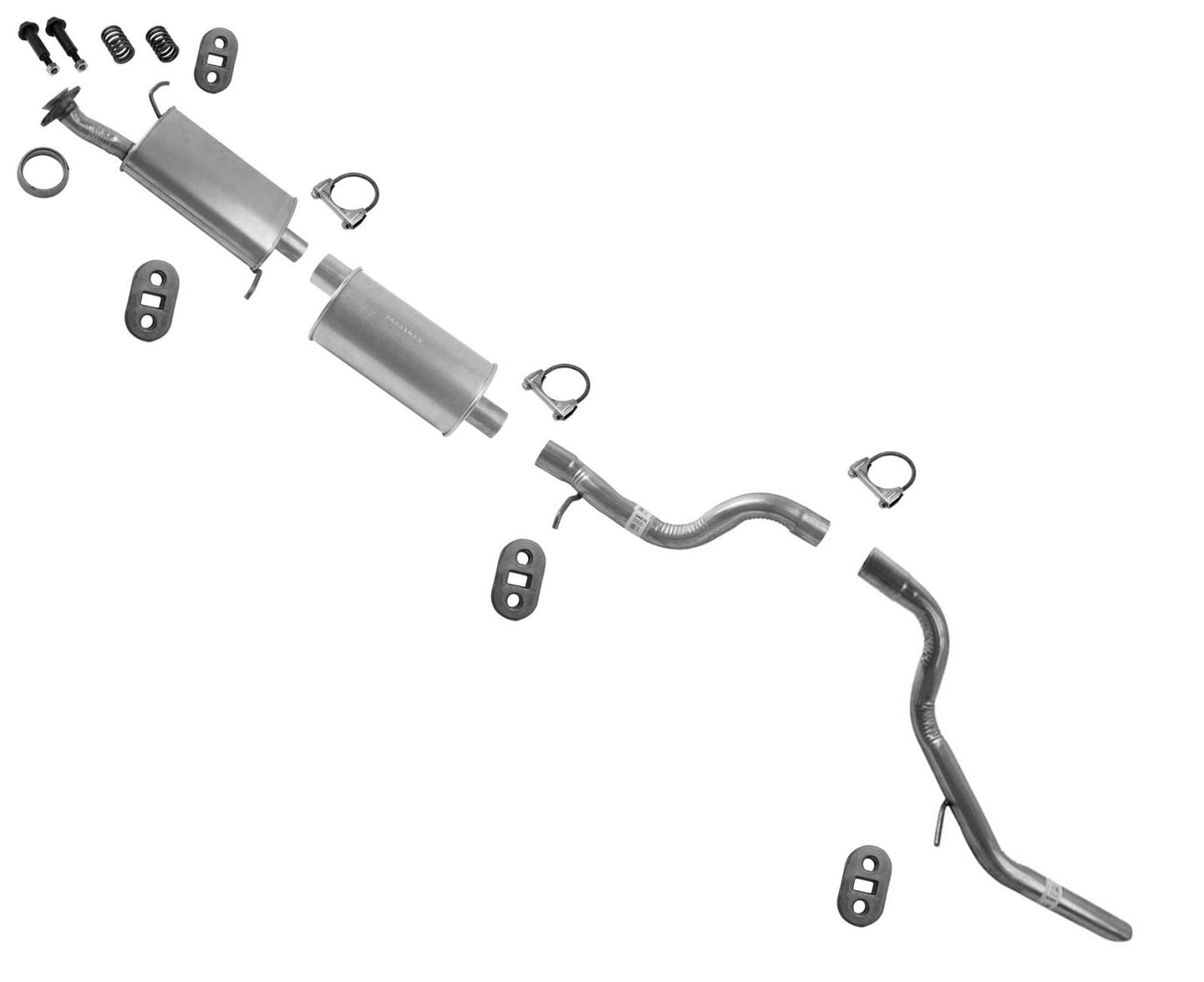 Replacement Mufflers Pipe Exhaust System for 06-10 Ford Explorer 4.6L