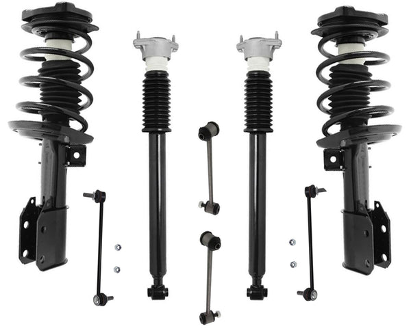 Front Struts Rear Shocks Absorbers for Mercedes-Benz C300 C350 2008-2014 4Matic