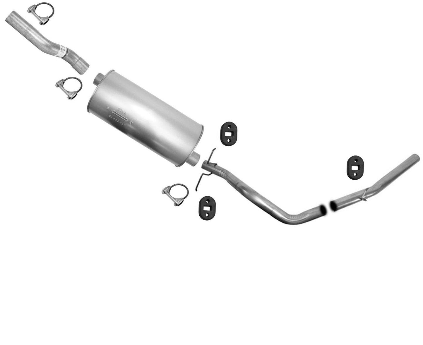Extension Pipe Muffler Tail Pipe Exhaust System for Ford Expedition 5.4L 99-2001