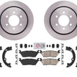 Fits 15-17 Ford F150 W Electric Parking Brake Coated Brake Rotors & Brake Pads