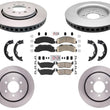 Fits 15-17 Ford F150 W Electric Parking Brake Coated Brake Rotors Brake Pads 7pc
