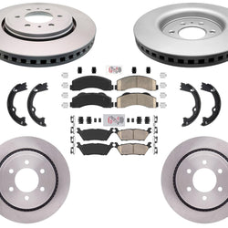Fits 15-17 Ford F150 W Electric Parking Brake Coated Brake Rotors Brake Pads 7pc