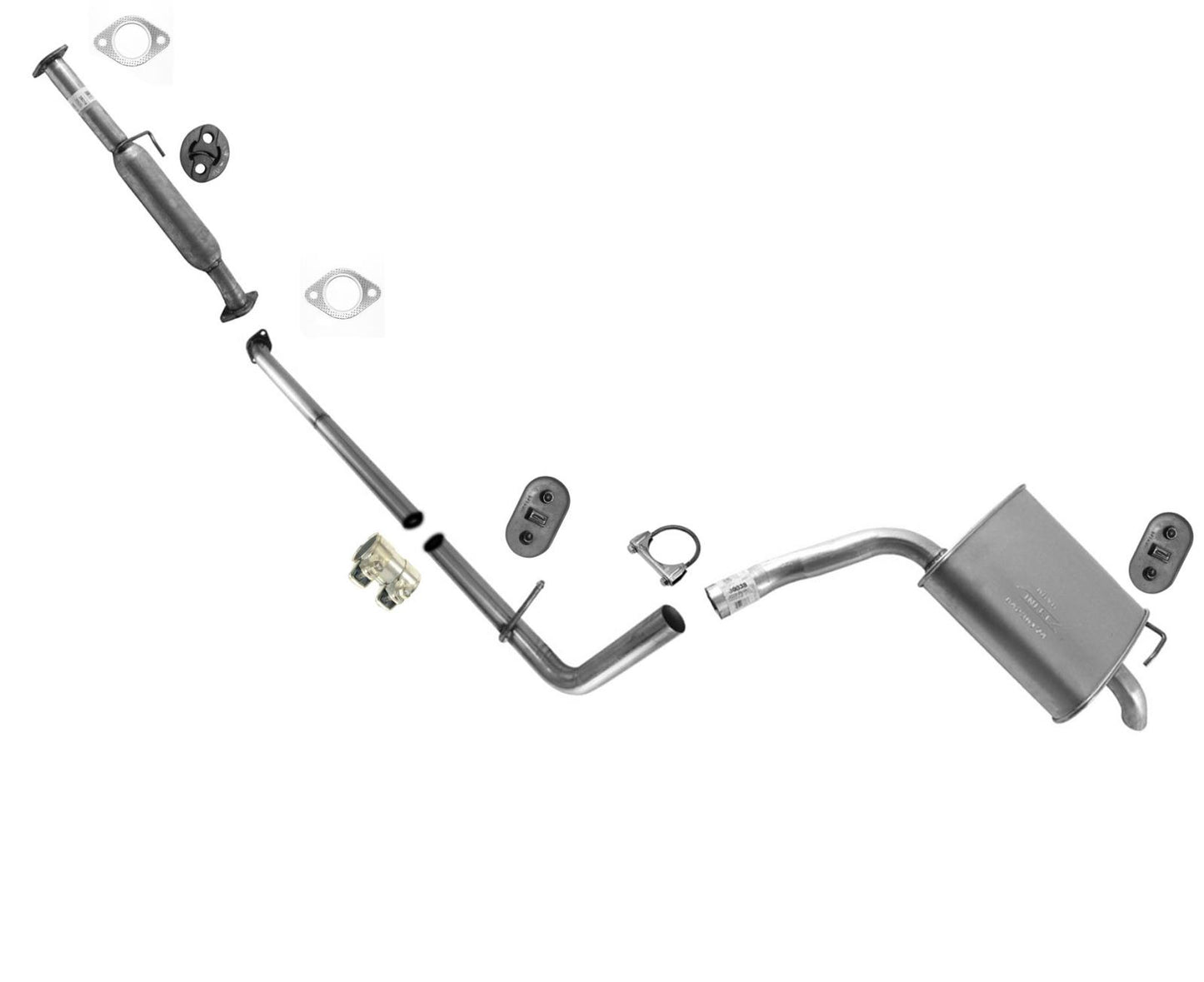 Sistema de escape de tubo silenciador resonador para KIA Optima 2.4L híbrido 2011-2016