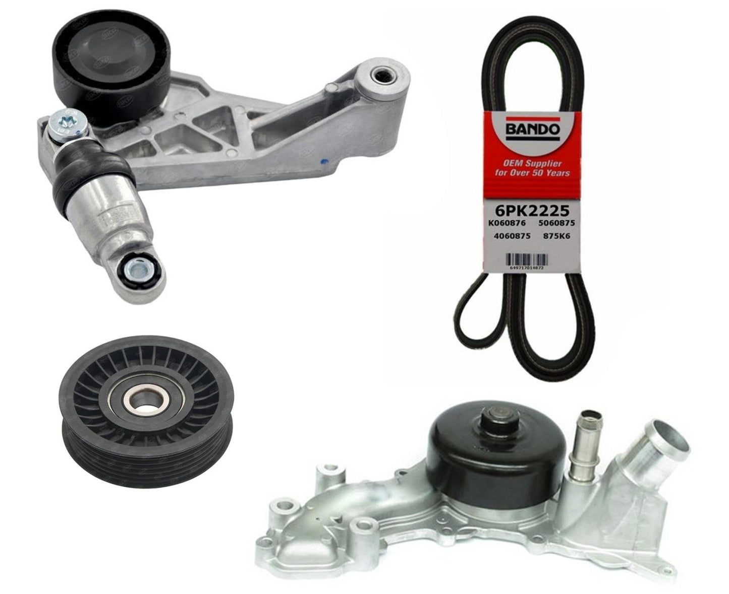 Correa hidráulica del motor del tensor de correa de la bomba de agua para Jeep Wrangler 3.6L 12-17