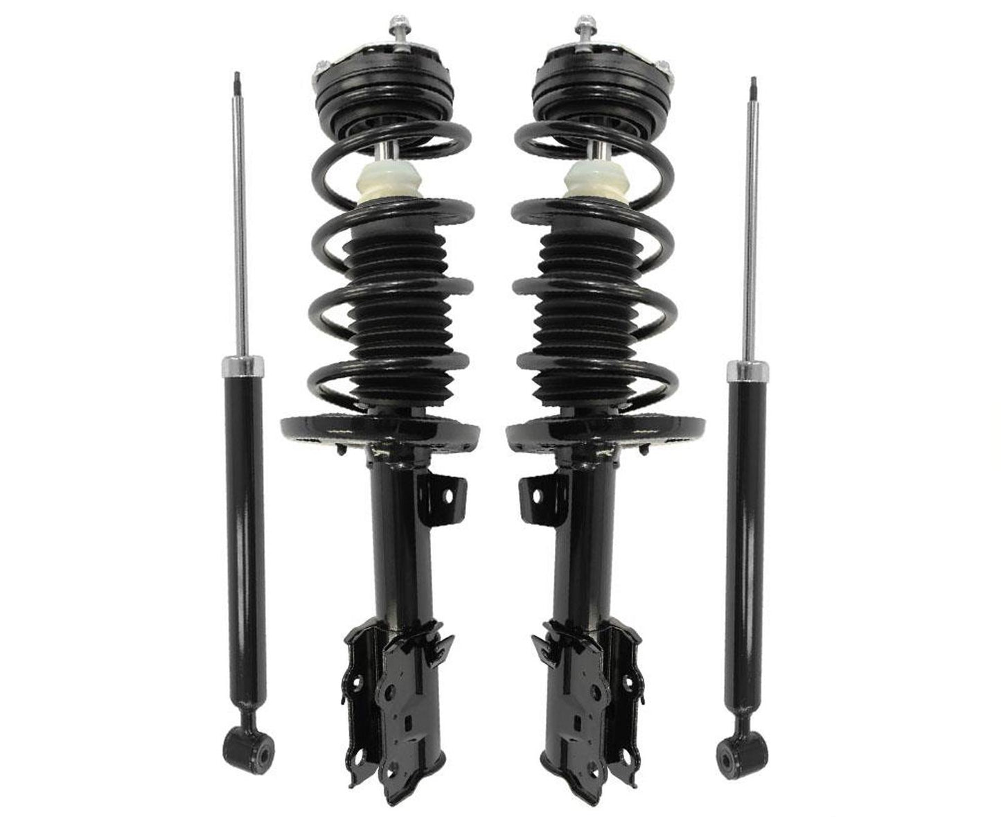 Front Complete Coil Spring Struts & Rear Shocks for Ford Fiesta 2014-2019