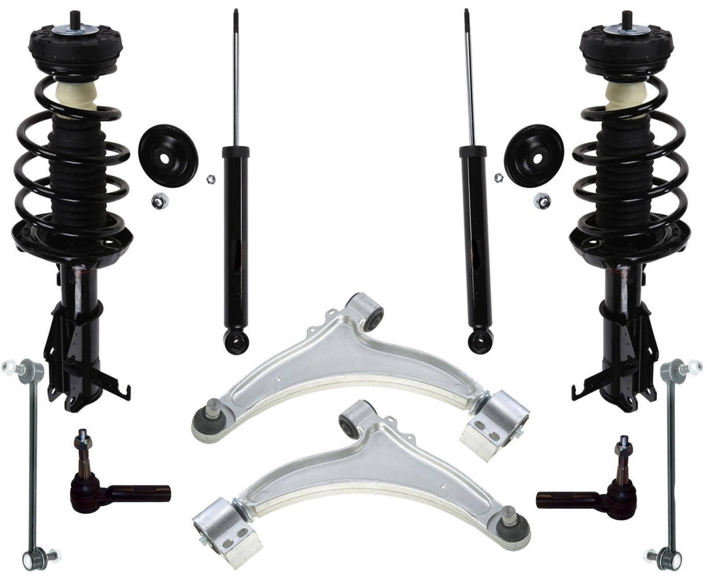 Front Struts Rear Shocks Control Arms & Link For Regal 2012-17 Front Wheel Drive