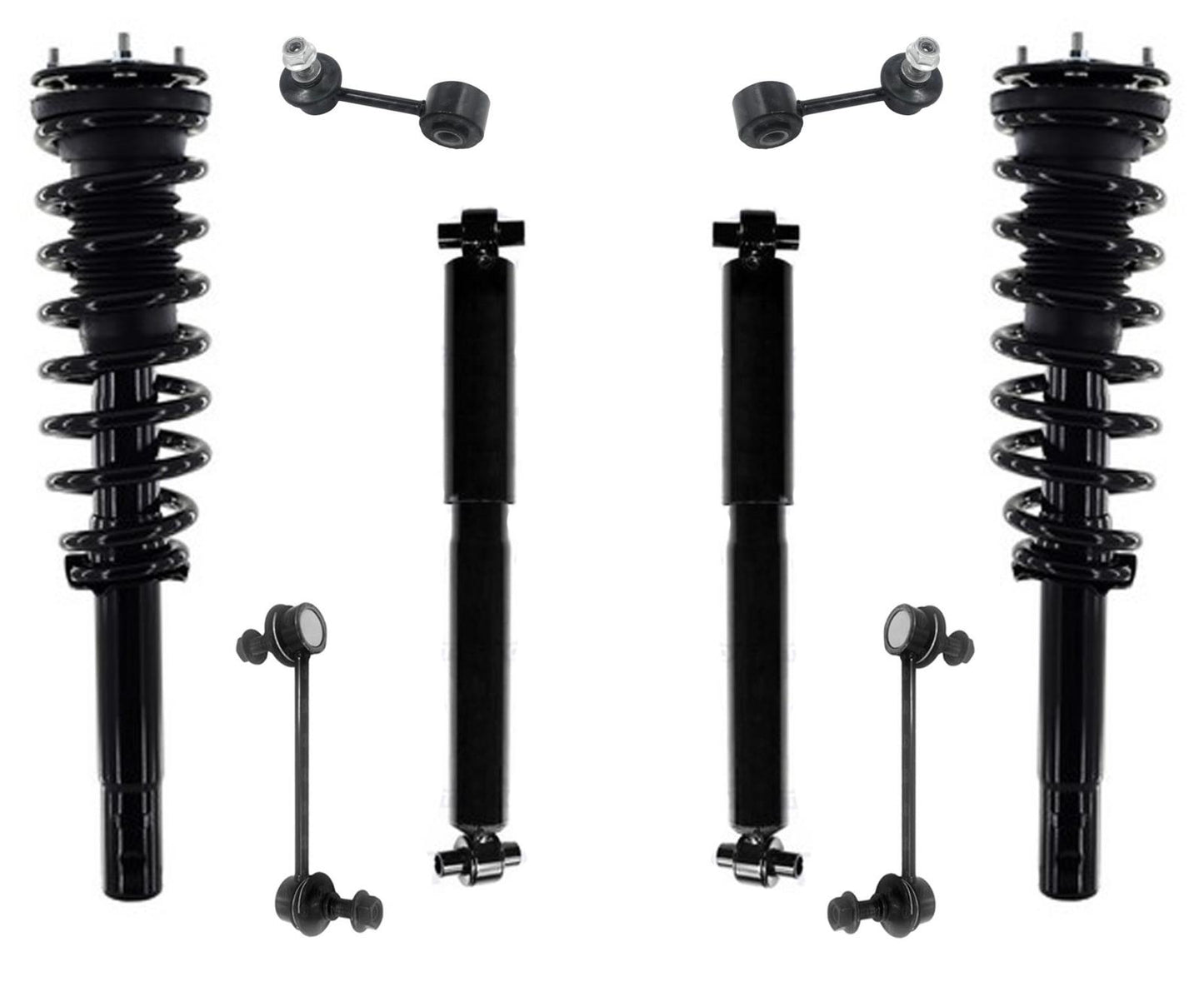 Amortiguadores y enlaces traseros delanteros para Lincoln MKZ 3.5L 10-12 con tracción en todas las ruedas