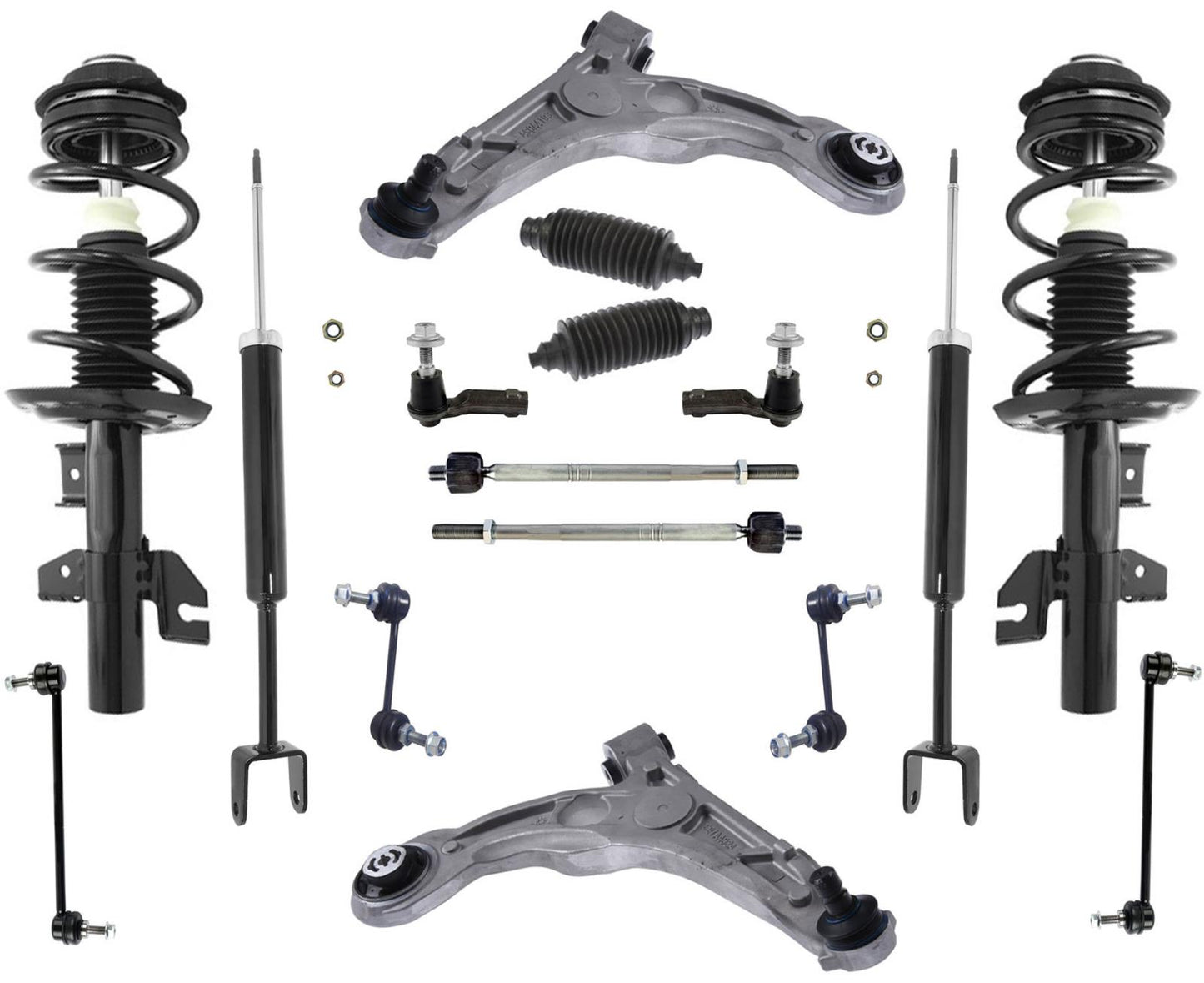 Puntales delanteros y amortiguadores traseros, brazos de control, varillas de amarre, enlaces para Dodge Dart Aero 13-16