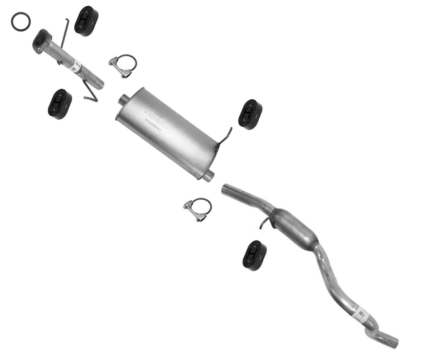 Sistema de tubo de escape silenciador para Suzuki Grand Vitara 2.5 V6 1999-2005