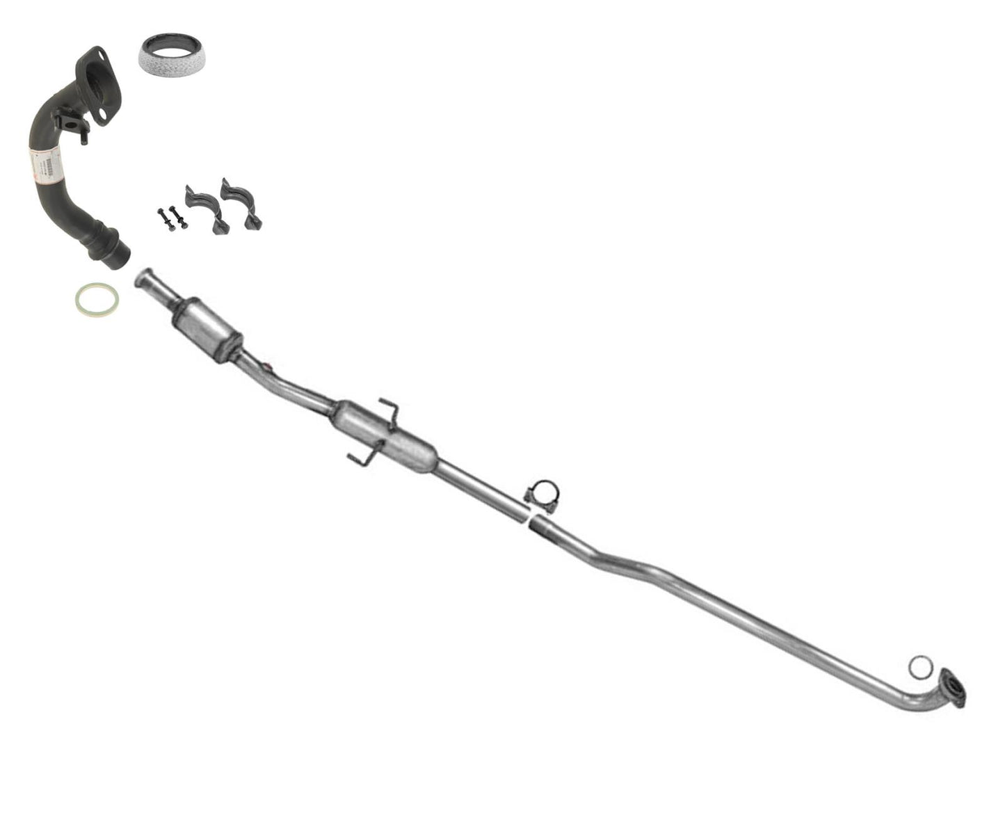 Convertidor delantero con resonador compatible con Chevrolet Prizm y Toyota Corolla 1.8L 98-02