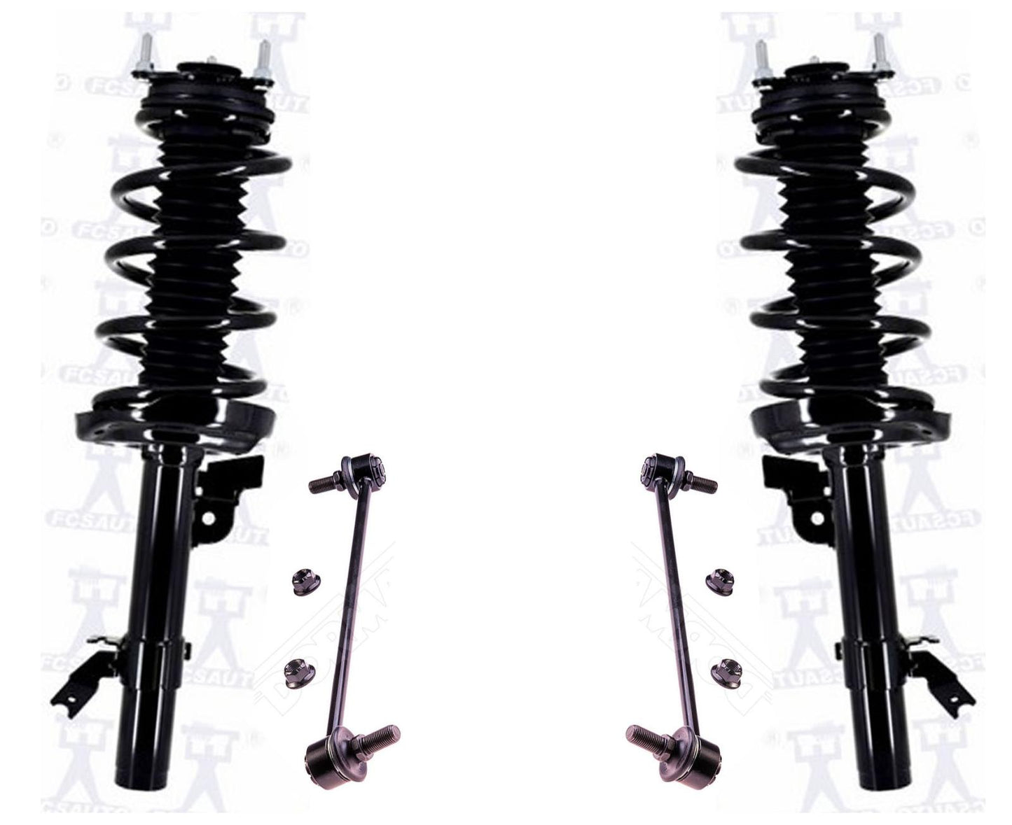 Front Left & Right Complete Struts Assembly & Links For 2014-2020 Acura MDX