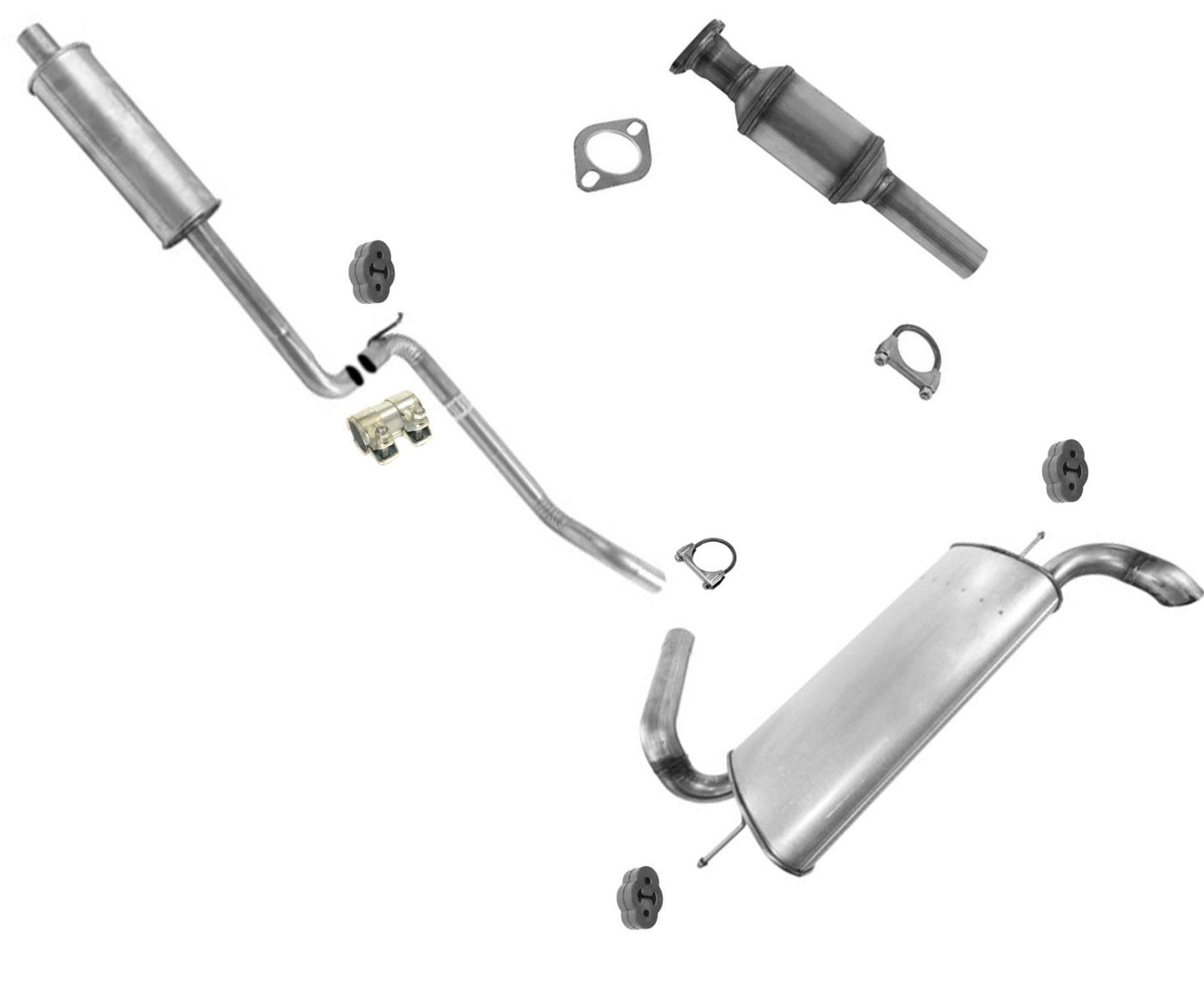 Sistema de escape convertidor para emisiones Ford Focus 2.0L Hatchback PZEV 2012-2017