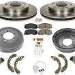 Disc Rotors Brake Drums Shoes Spring Wheel Cylinder For 95-00 Avenger W Rr Drums