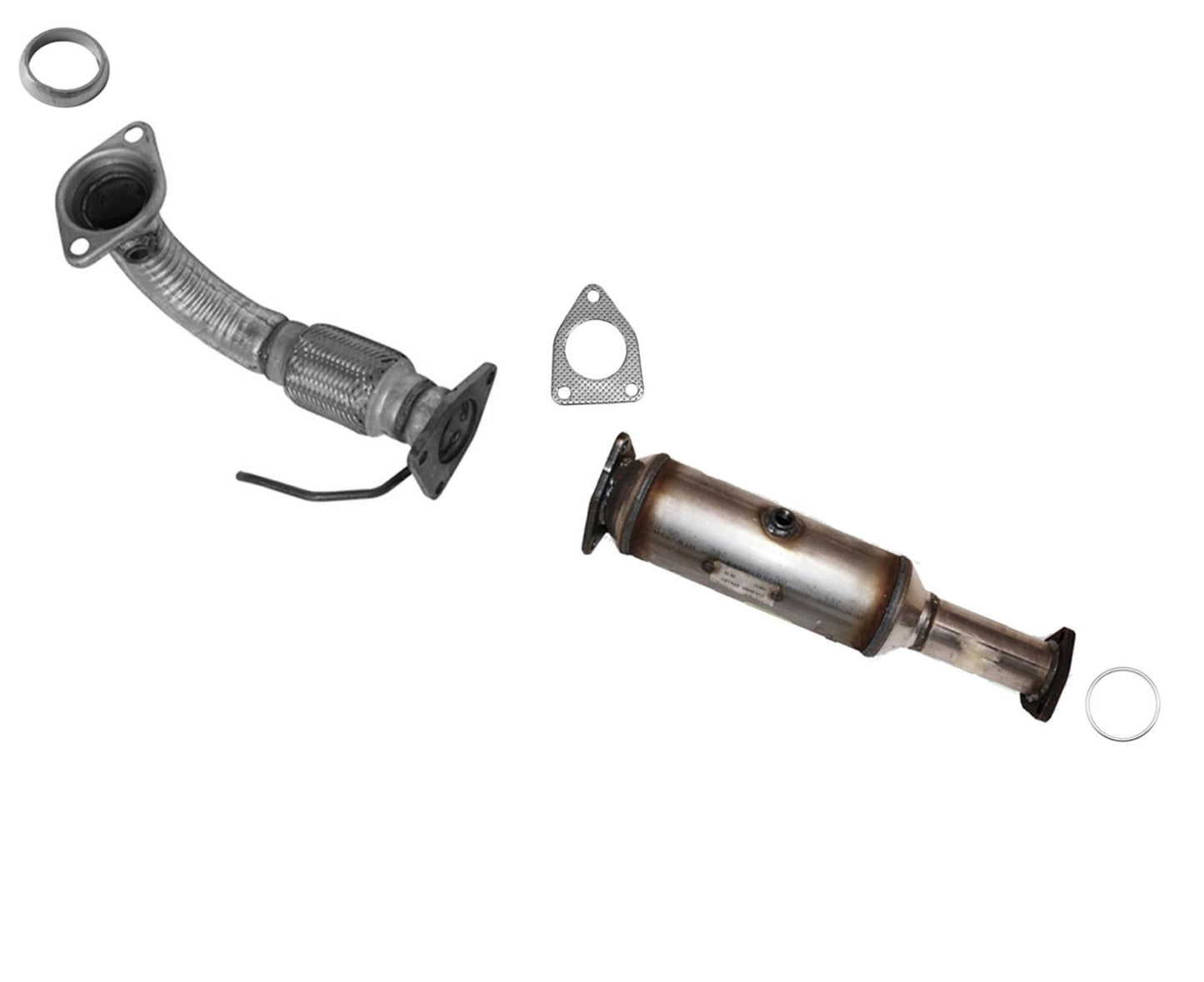 Front Engine Flex Pipe with Catalytic Converter for 2003-2007 2.4L Honda Accord