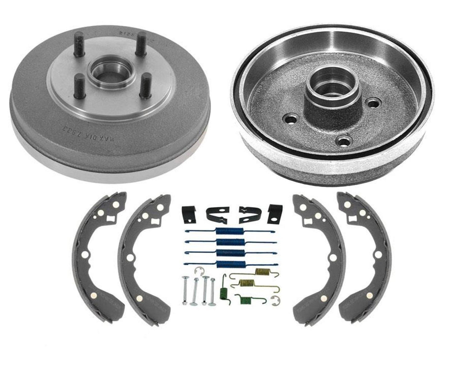 Braking Brake Drums Rear Shoes Springs For Kia Rio 2003 2004 2005 WITHOUT ABS