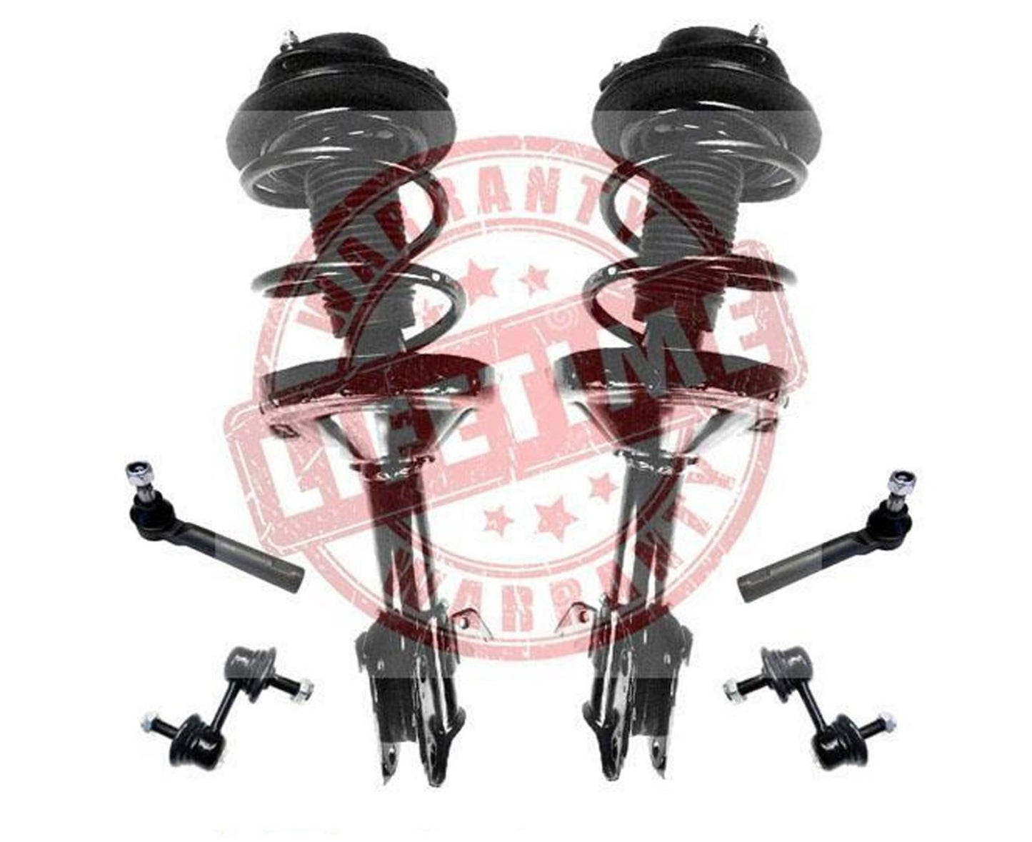 For 2005-09 Legacy Sedan AWD 2.5L Ft Spring Strut Mounts Tie Rods Sway Bar links