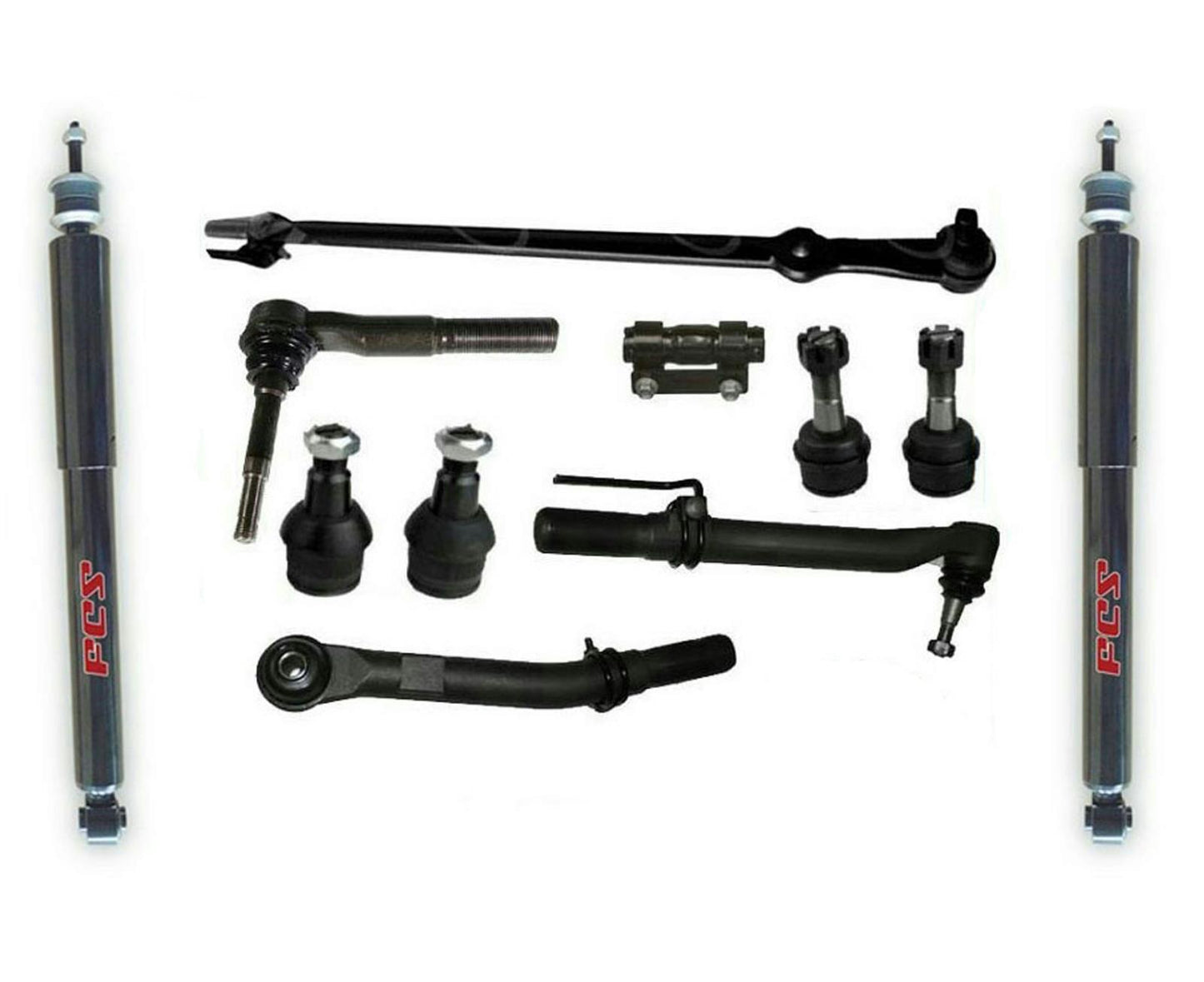 05-15 para Ford F250 4 ruedas motrices Super Duty Out Tie Rod End Drag Link dirección