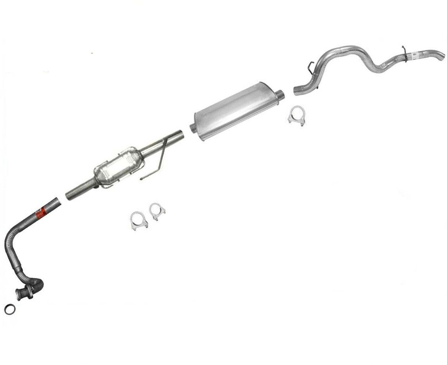For 1997-1999 Jeep Wrangler 2.5L Federal Emissions Pipe Converter Exhaust System