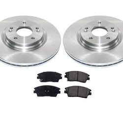 Front Disc Rotors and Brakes Pads for Hyundai Tucson 16-19 Gas Engine ONLY