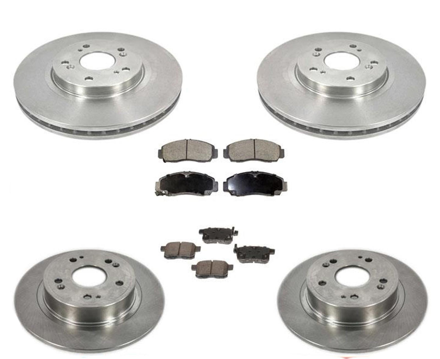 Rotores de freno de disco delantero trasero pastillas de freno de cerámica para Acura TSX 2011-2014