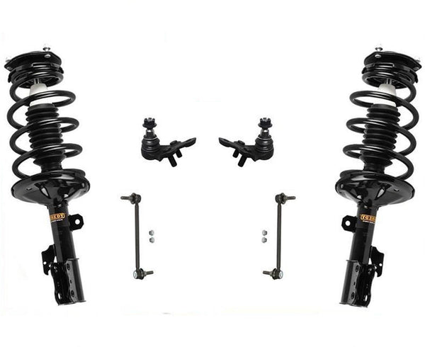 Fits 04-06 Toyota Sienna All Wheel Drive Front Struts Lower Ball joints Links