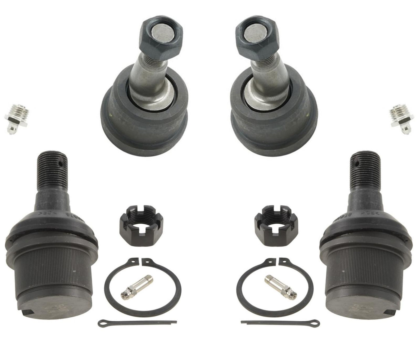 Fits 2003-13 Ram Pick 2500 2500HD 3500 4X4 Lower Upper Ball Joints Joint 4Pc KIT